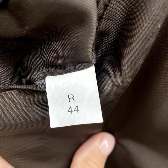 Peruvian Alpaca Herringbone Brown Tweed Sports Jacket Blazer Jeffrey Banks 44R - Picture 10 of 12